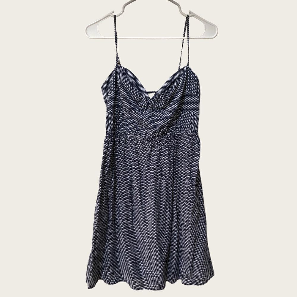 J crew factory, blue and white dress size small